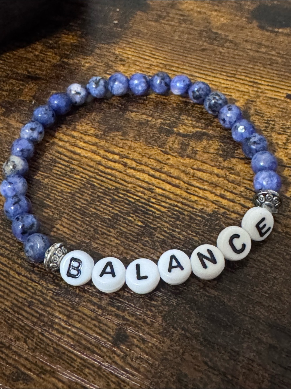 Balance Beaded Stretch Sodalite  Bracelet
